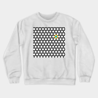 Black & White Tessellation Pattern Crewneck Sweatshirt